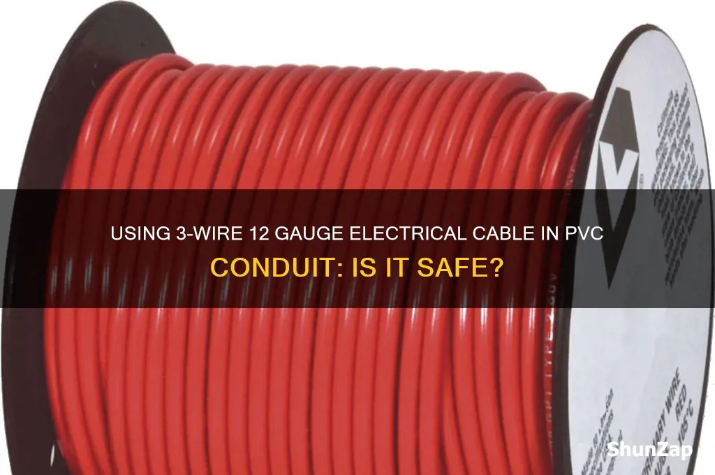 can electrical wire 3 12 be used in pvc conduit