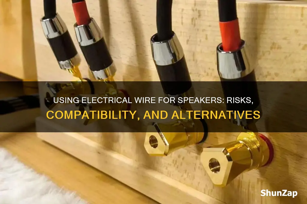 can electrical wire be used for speakers