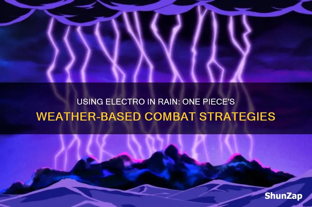 can electro be used in rain one piece