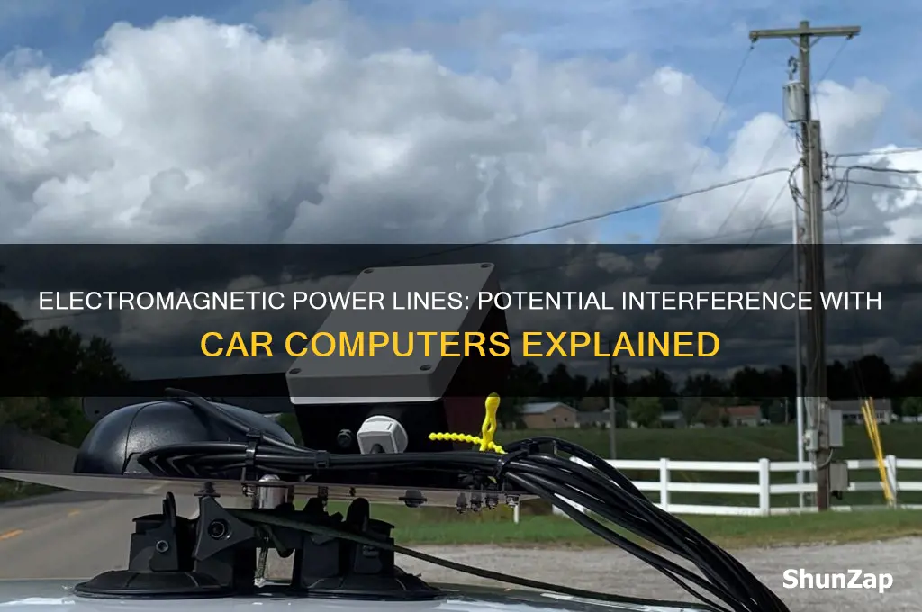 can electro-magnetic powerlines interferewith a car computer
