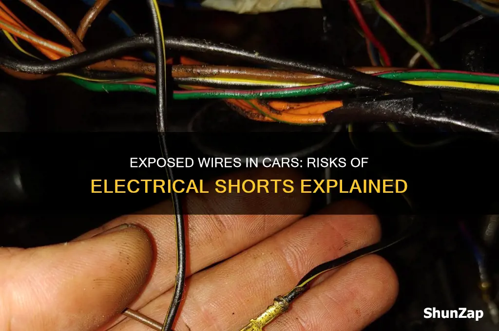 can exposed wire cause a electrical short in car