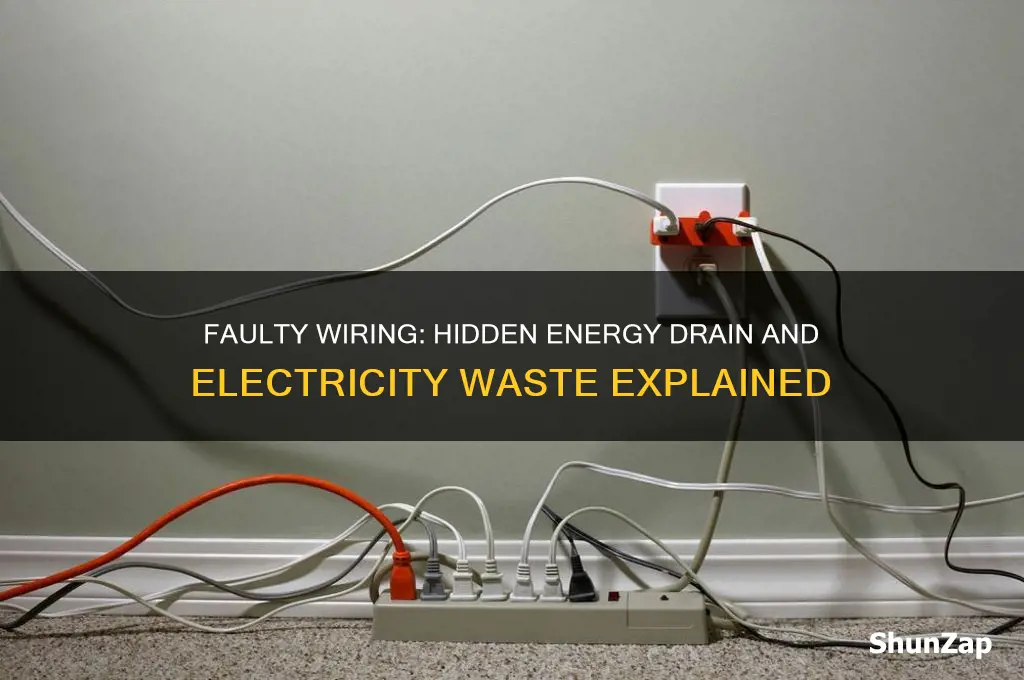 can faulty wiring use more electricity