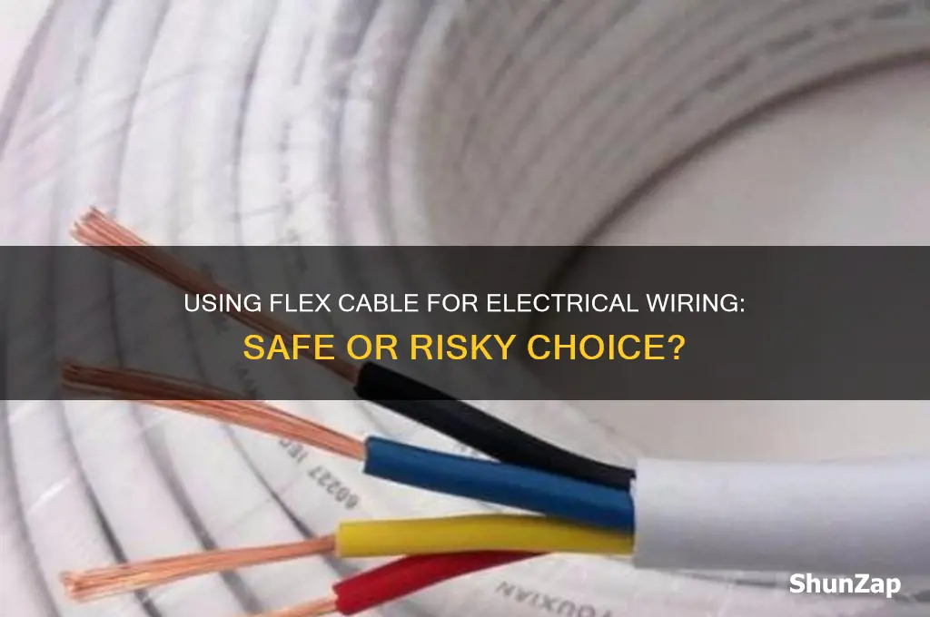 can flex cable be used to run electrical wiring