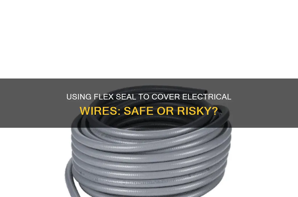can flex seal be used to cover electrical wires