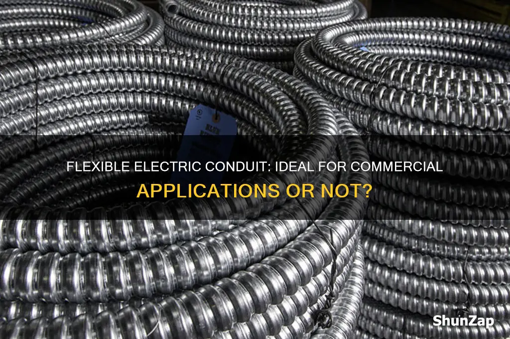 can flexible electric conduit be used in a commercial