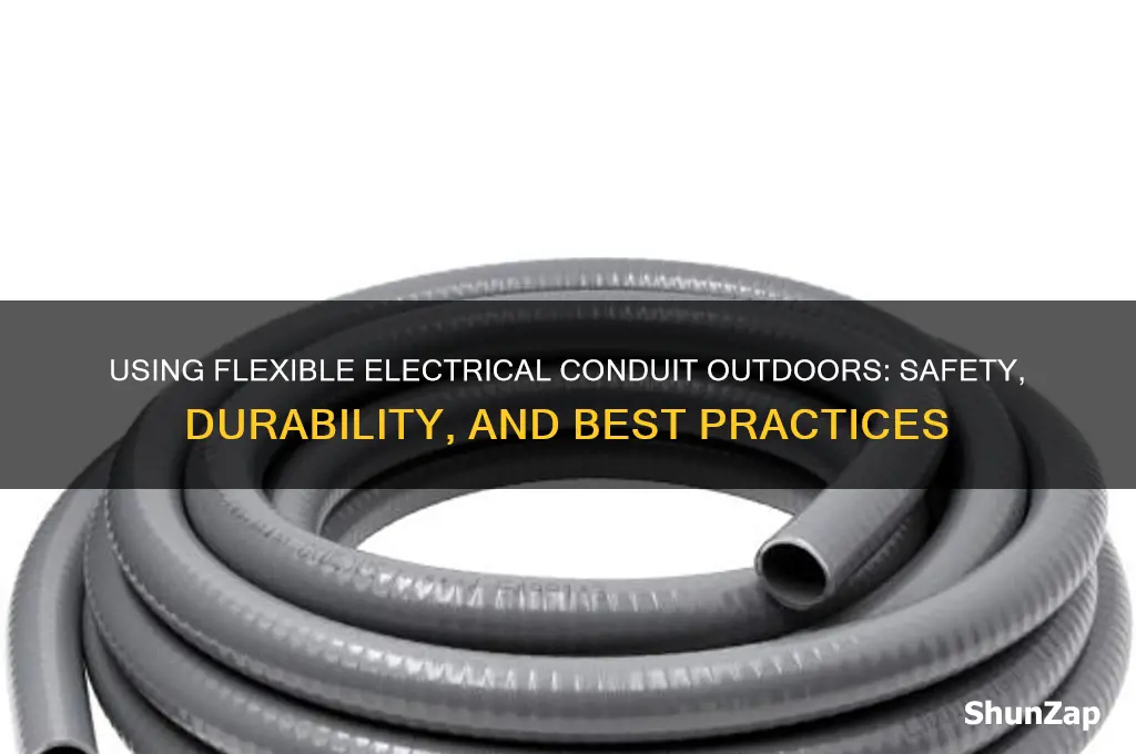 can flexible electrical conduit be used outdoors