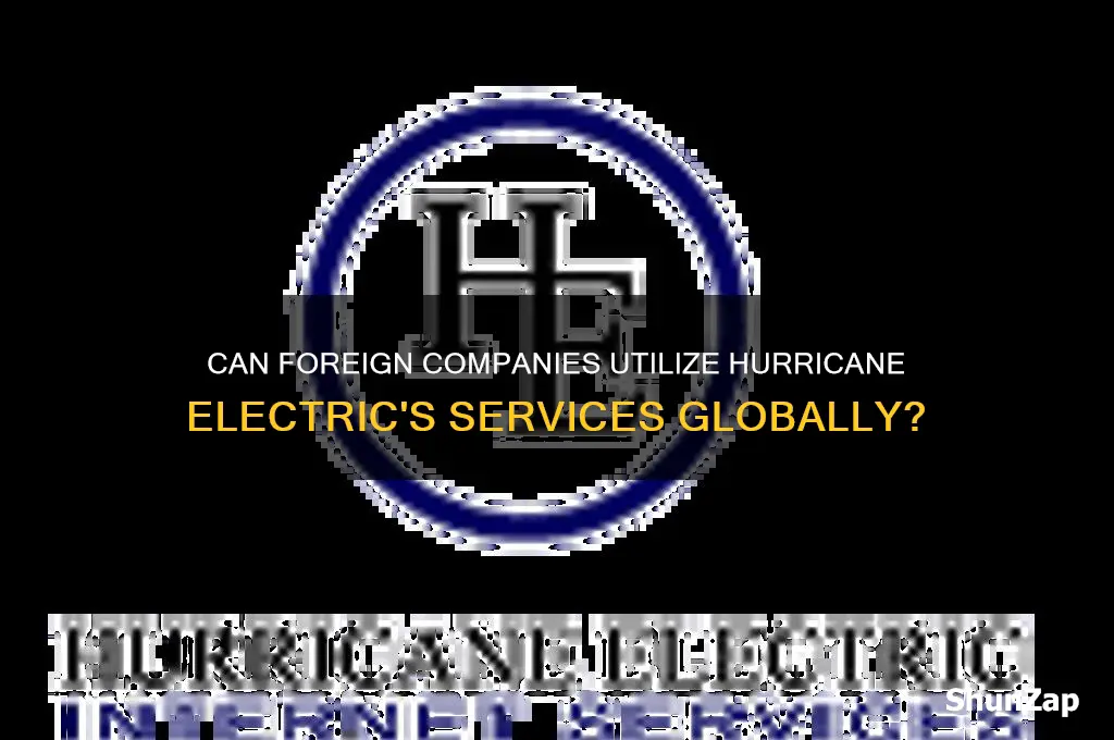 can foreign based companies use hurricane electric