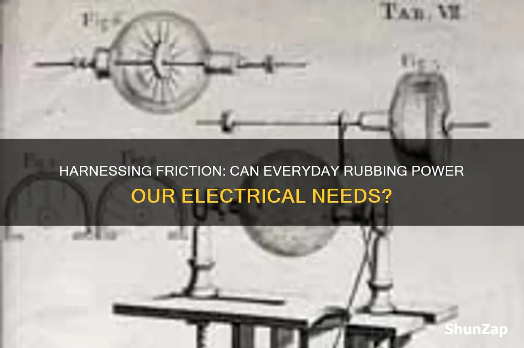 can friction be used to generate electricity