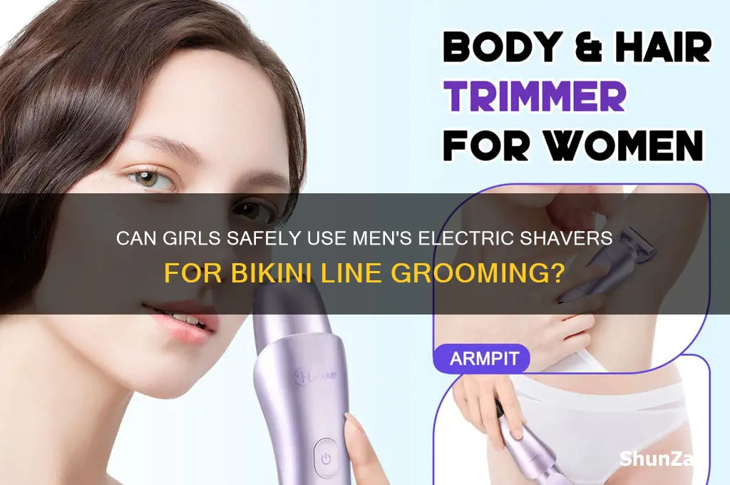 can girls use men electric shaver for bikini line
