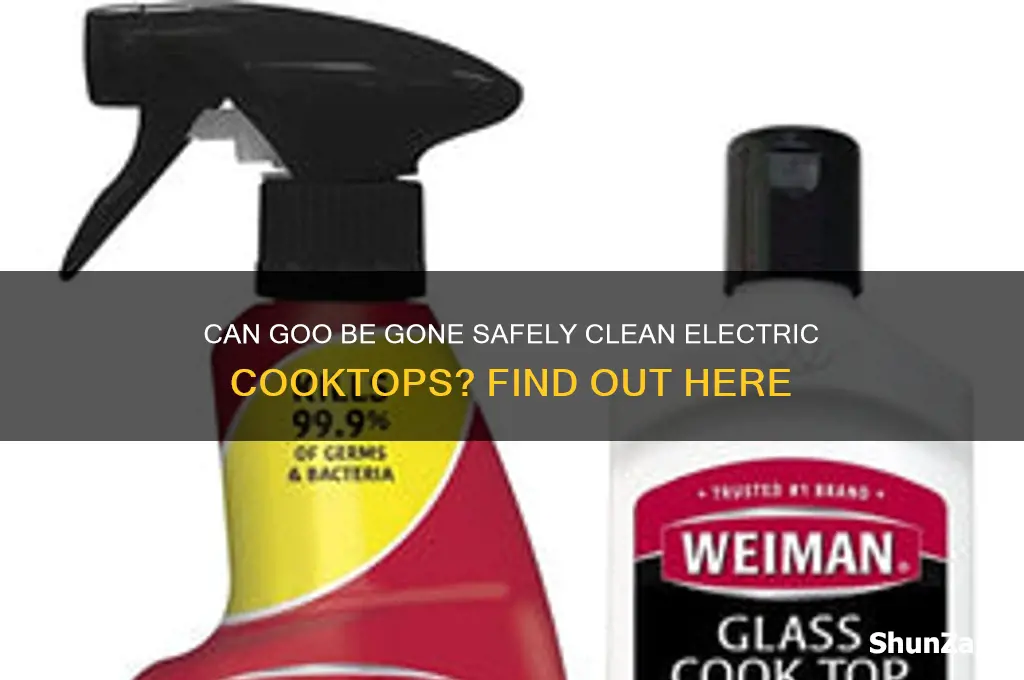 can goo be gone be used on electric cooktops