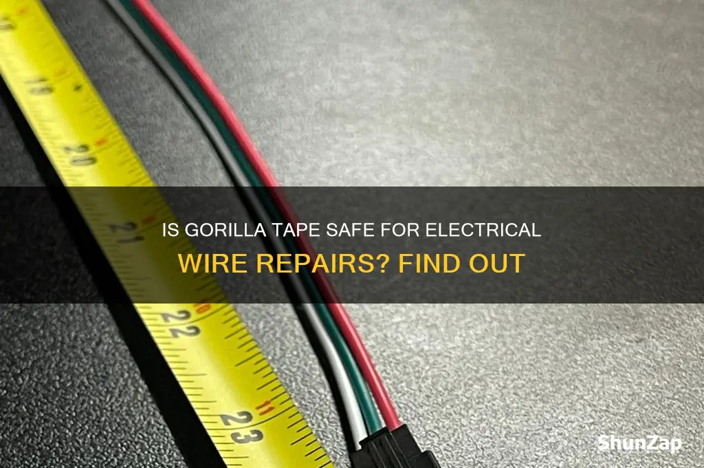 can gorilla tape be used for electrical wires