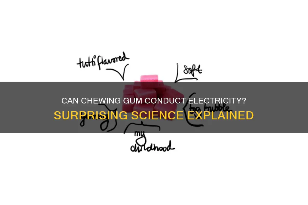 can gum be used as a conduct electricity
