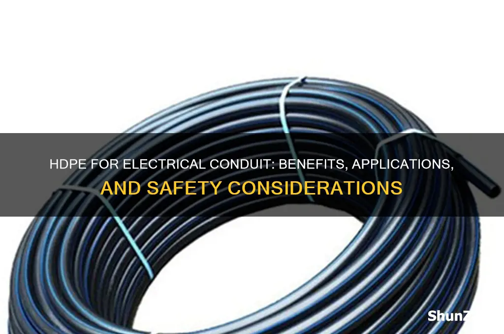 can hdpe be used for electrical conduit