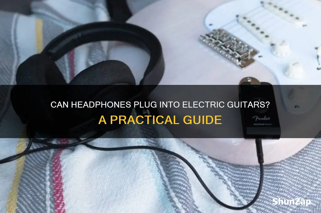 can headphones be used on electric guitars