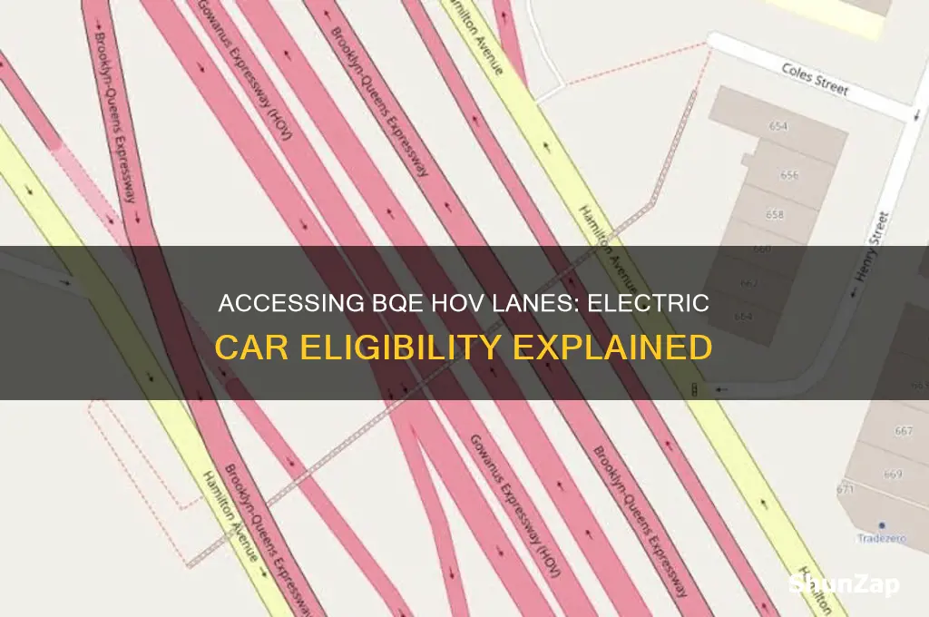 can i access bqe hov lane whet electric cars