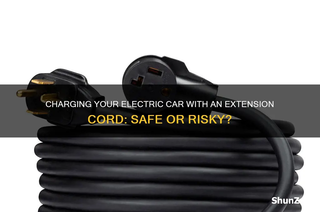 can i charge my electric car with an extension cord