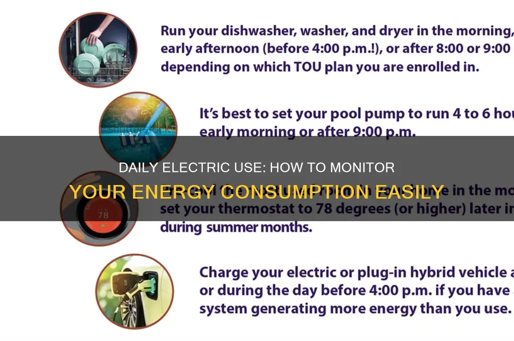 can i check my electric use per day