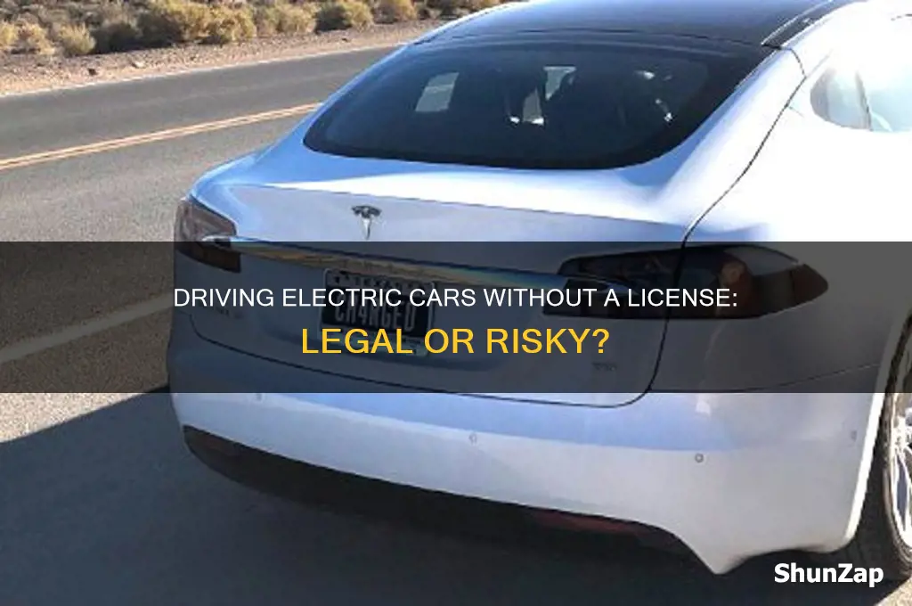 can i drive an electric car without a license