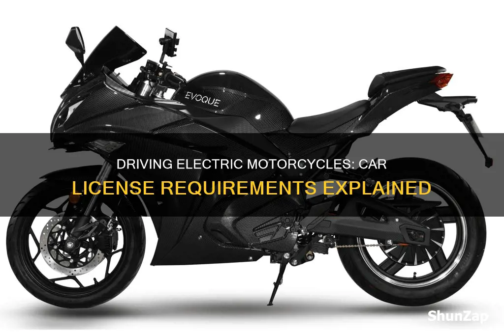 can i drive an electric motorcycle with car licence