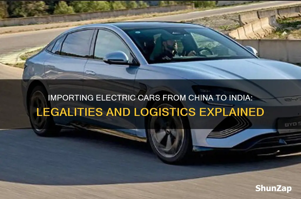 can i import electric car from china to india