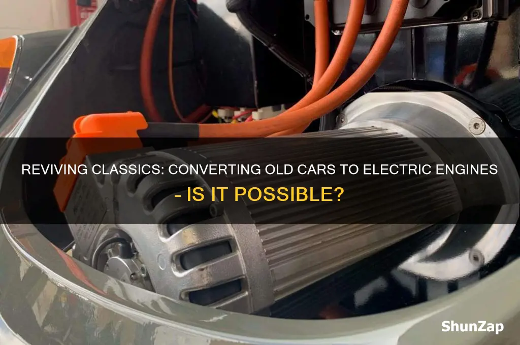 can i install an electric engine in an old car