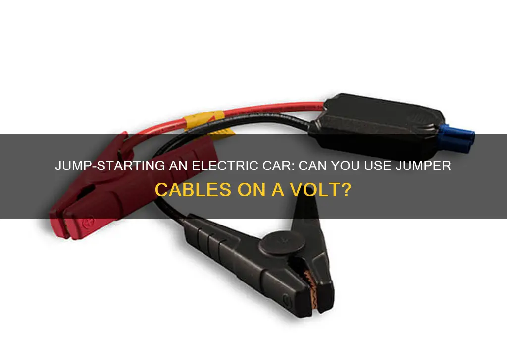 can i jump cable a volt electric car