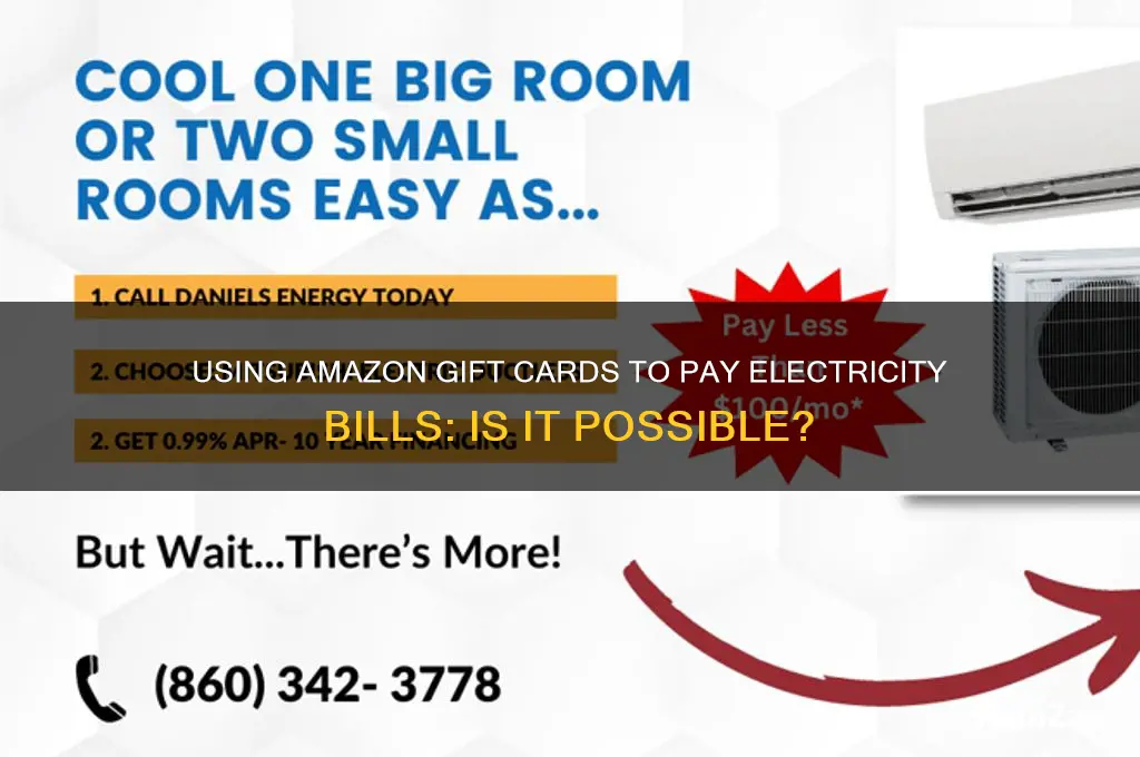 can i pay electricity bills using amazon gift card