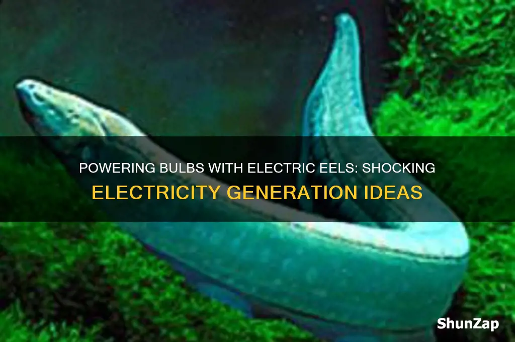 can i power bulb using electric eels to generate electricity