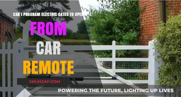 Programming Electric Gates: Can Your Car Remote Control Access?