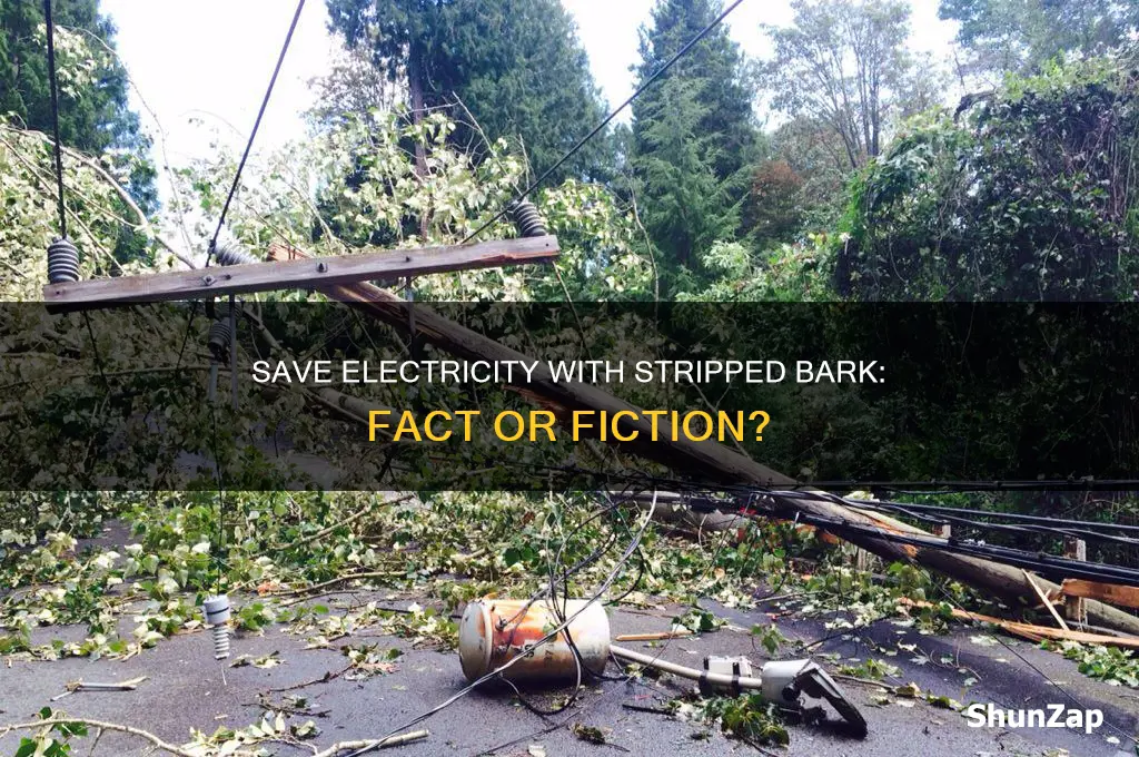 can i save electricity by using a stripped bark