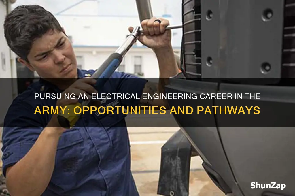 can i study electrical engineer career in the army