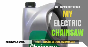 Using 10W-30 Synthetic Oil in Electric Chainsaws: Safe or Risky?