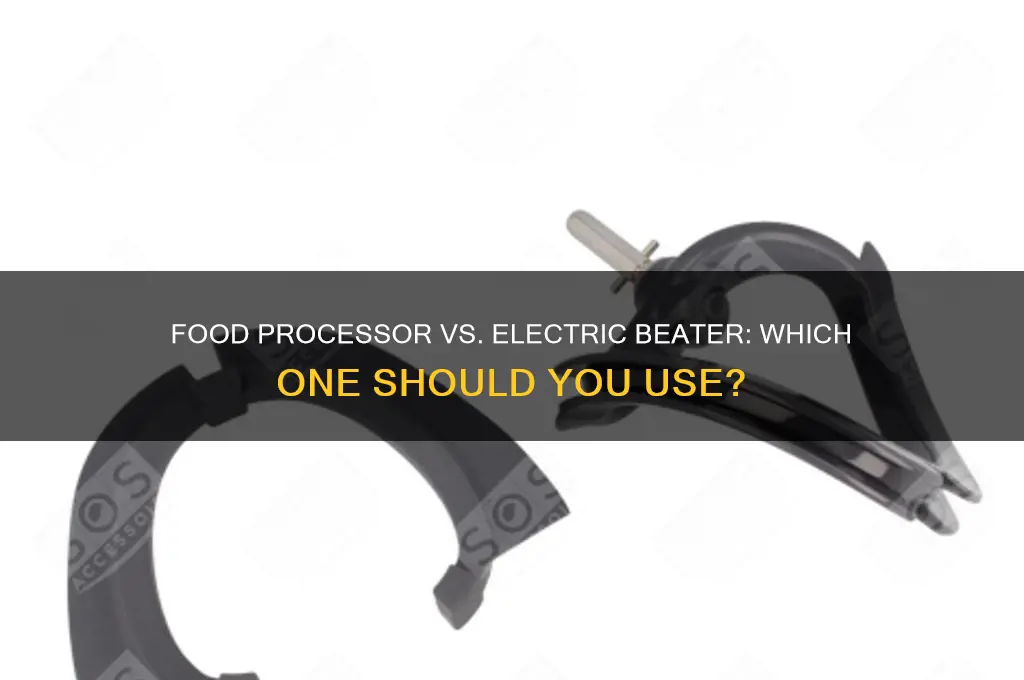 can i use a food processor instead of electric beater