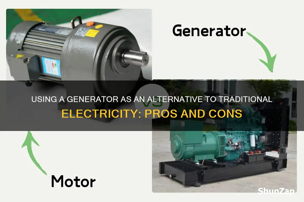 can i use a generator instead of electricity