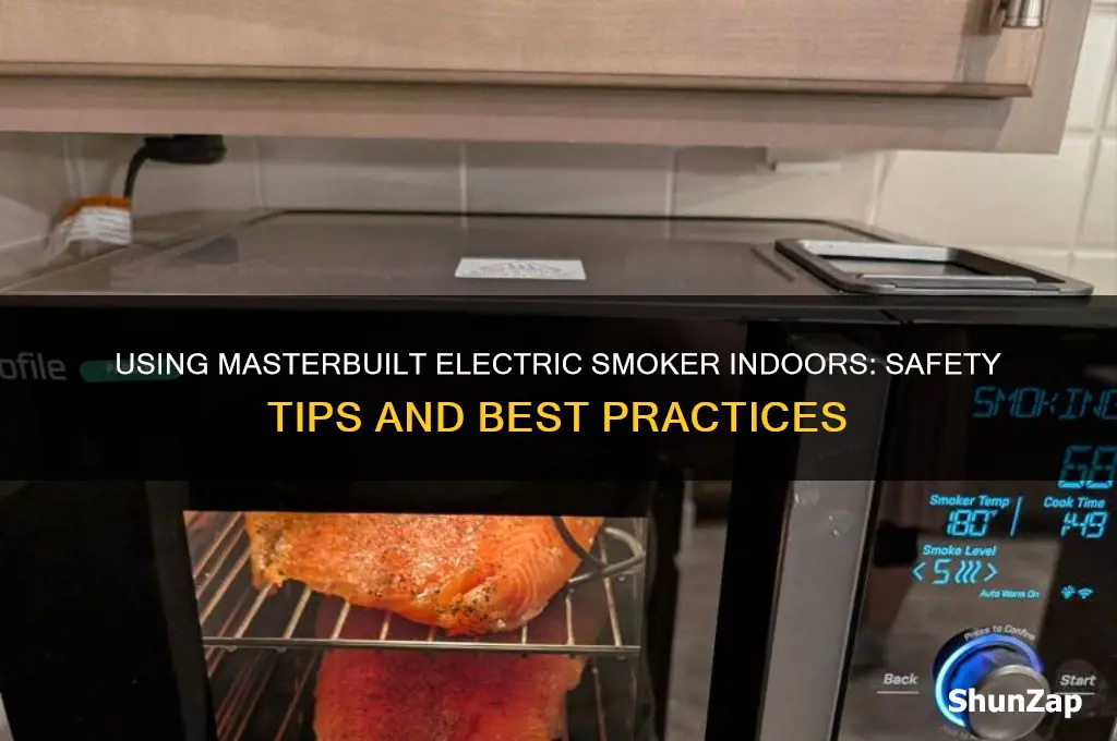 can i use a masterbuilt electric smoker inside