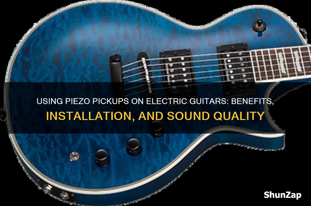 can i use a piezo picup on electric guitar