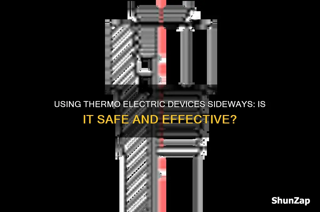can i use a thermo electric on its side