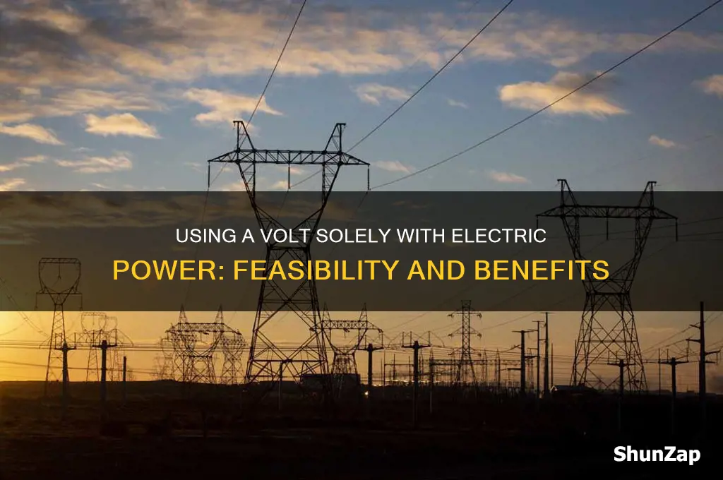 can i use a volt soley with electric