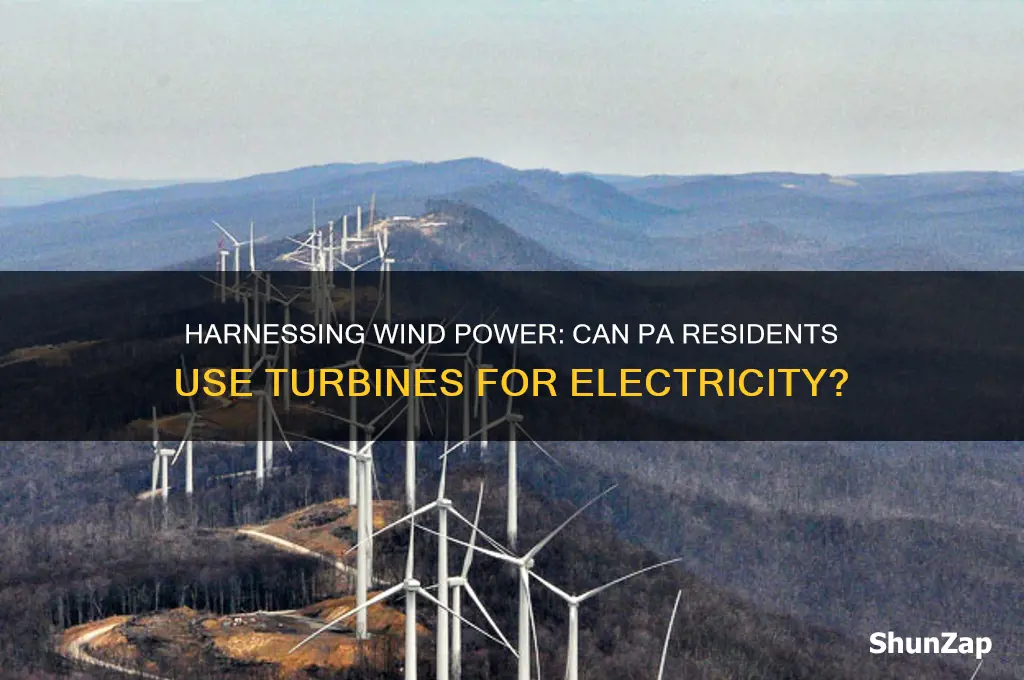 can i use a wind turbine for electricity in pa