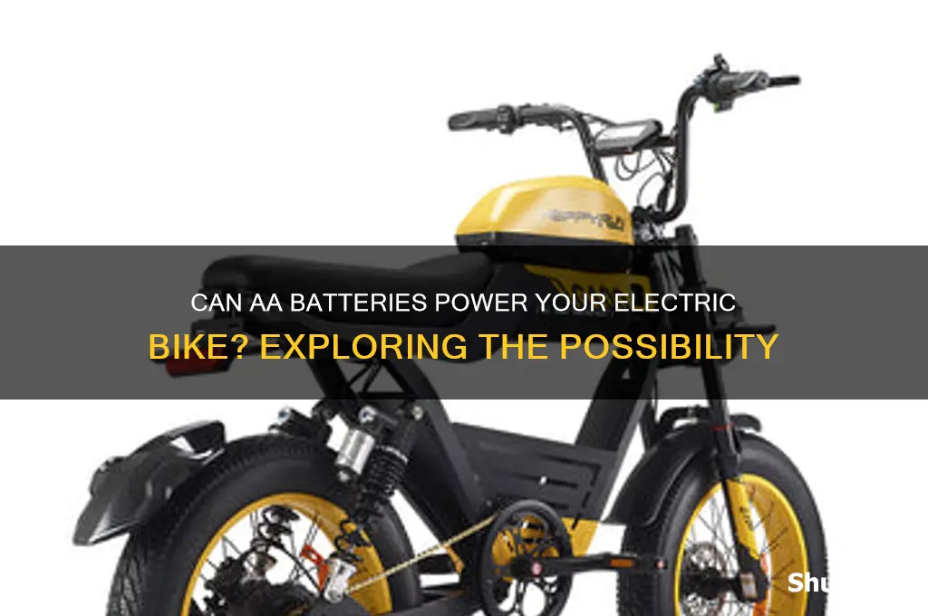 can i use aa batteries for an electric bike