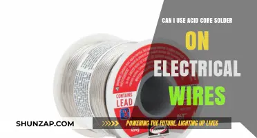 Using Acid Core Solder on Electrical Wires: Safe or Risky?