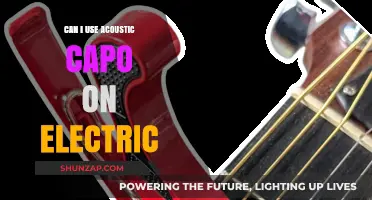 Using an Acoustic Capo on Electric Guitar: Compatibility and Tips