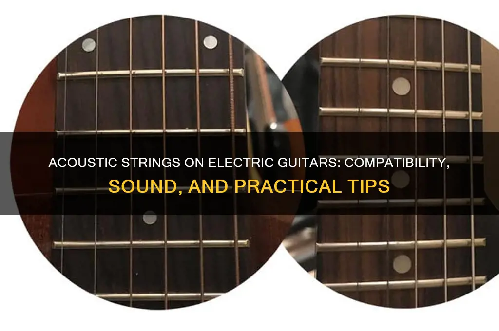 can i use acoustic strings on electric