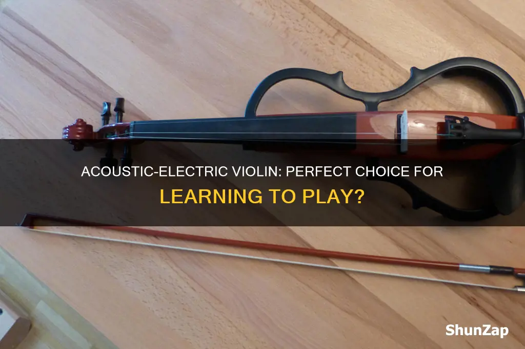 can i use an acoustic electric violin to learn