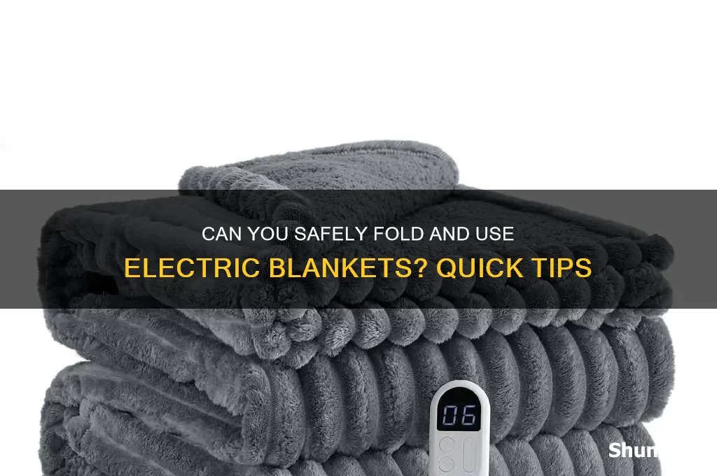 can i use an electric blanket foldes