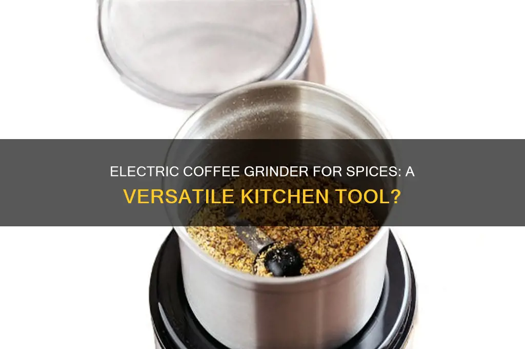 can i use an electric coffee grinder for spices