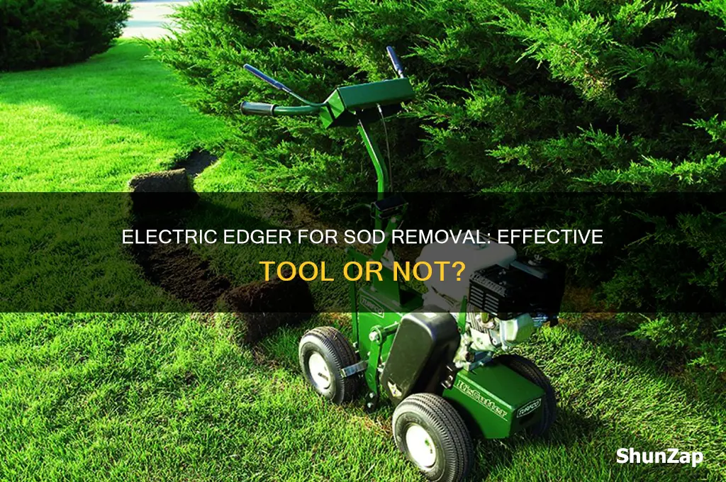 can i use an electric edger to remove sod
