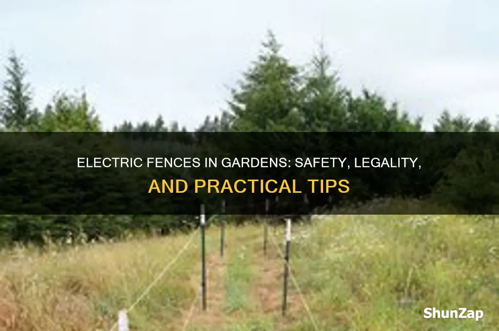 can i use an electric fence in my garden