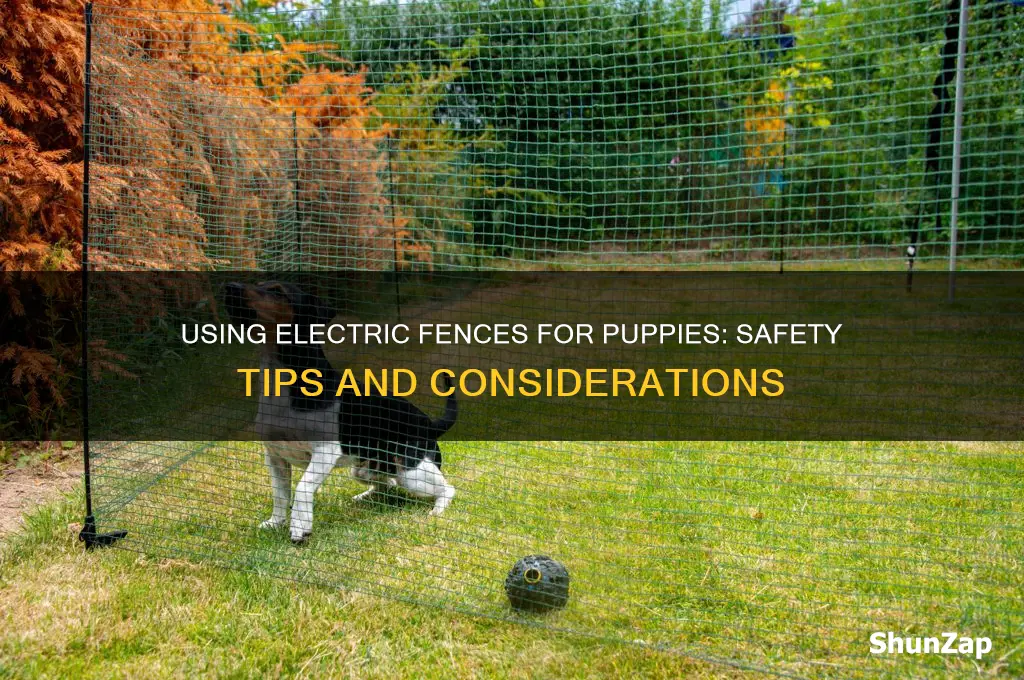 can i use an electric fencs for a puppu