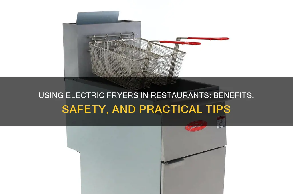 can i use an electric frier at a restaurant